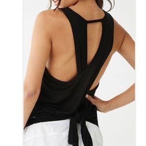 Active Cutout Cross-Back Tank Top